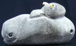 Canada - Inuit - Sculpture inuite en pierre représentant un animal mythique - Année 1970 / 1980
