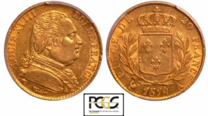 France - Louis XVIII (1815-1824) - 20 francs au buste habillé 1814 A (Paris)