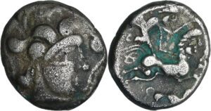 France - Baïocasses - Statère de billon (1er siècle av. J.-C.)