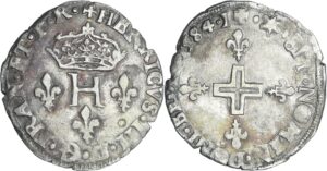 France - Henri III (1574-1589) - Double sol parisis - 1584 I (Limoges)