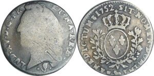 France - Louis XV (1715-1774) - 1/5 d'écu de Béarn au bandeau -  1752 (Pau)