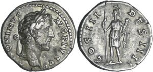 Antonin le Pieux - Denier (144, Rome) - La Paix Antonin le Pieux - Denier (144, Rome) - La Paix