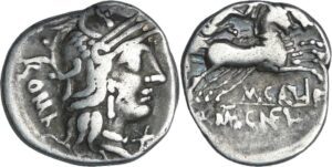 Calidia - Denier (117 - 116 av. J.-C.) Calidia - Denier (117 - 116 av. J.-C.)