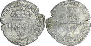 France - Henri III (1574-1589) - Douzain - 2ème type - 1577 M (Toulouse)