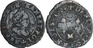 France - Henri III (1574-1589) - Denier tournois - SD M (Toulouse)