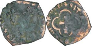 France - Henri II (1547-1559) - Double tournois 2ème type - 1552 X (Villefranche-de-Rouergue)