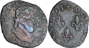 France - Henri IV (1589-1610) - Double tournois de Navarre - 1595 (Saint-Palais) France - Henri IV (1589-1610) - Double tournois de Navarre - 1595 (Saint-Palais)
