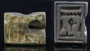 Egypte - Basse époque - Cachet double face en pierre -  664-332 av. J.-C. (26ème-30ème dynastie)