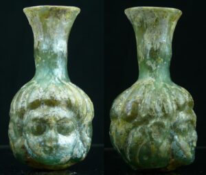 Romain - Empire d’orient - Flacon en verre irisé - 0 / 100 ap. J.-C.