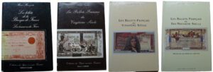 Lot de 4 ouvrages sur les billets français
