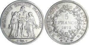 France - Troisième république (1871-1940) - 5 francs Hercule 1872 A (Paris)
