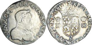 France - Henri II (1547-1559) - Teston du Dauphiné - 1561 Z (Grenoble)
