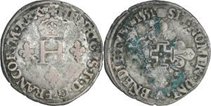 France - Henri II (1547-1559) - Gros de 3 blancs de NESLES - 1551 A (Paris)