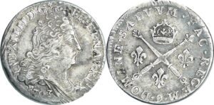 France - Louis XIV (1643-1715) - 10 sols aux insignes - 1703 9 (Rennes)