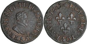 France - Henri IV (1589-1610) - Double tournois - 1606 A (Paris) France - Henri IV (1589-1610) - Double tournois - 1606 A (Paris)