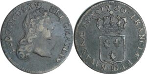 France - Louis XV (1715-1774) - ½ sol au buste enfantin - 1720 BB (Strasbourg)