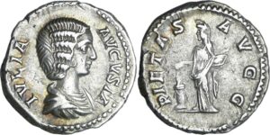 Julia Domna - Denier (204, Rome) - La Piété