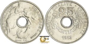 France - Troisième république (1871-1940) - Essai 5 centimes concours de Coudray petit module 1913