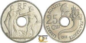 France - Troisième république (1871-1940) - Essai 25 Cmes concours de Peter 1913