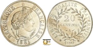 France - Troisième république (1871-1940) - Essai 20 centimes Merley type I 1881