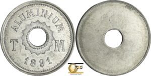 France - Troisième république (1871-1940) - Essai monétaire en aluminium uniface 1891