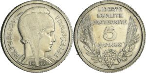 France - Troisième république (1871-1940) - Essai 5 francs Bazor 1933