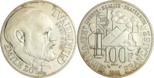 France - Cinquième république (1959- ) - Essai 100 francs Emile Zola 1985