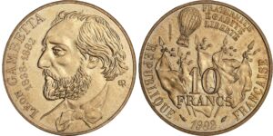 France - Cinquième république (1959- ) - Essai 10 francs Léon Gambetta 1982