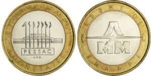 France - Cinquième république (1959- ) - Essai de frappe (20 francs Mont Saint-Michel) ND (1992)