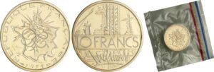 France - Cinquième république (1959- ) - Piéfort 10 francs Mathieu 1975