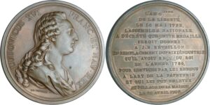 France - Louis XVI (1774-1792) - Constitution, prix de remplacement à J.-B. Réveillon, par Duvivier, 1792 Paris