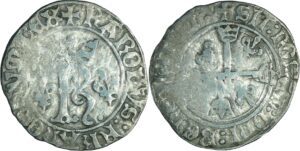 France - Charles VIII (1483-1498) - Karolus ou dizain (11 septembre 1488) - Saint-Pourçain