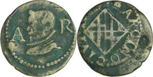 Catalogne - Louis XIV (1643-1659) - Demi-seizain (Ardite) 1640 Catalogne - Louis XIV (1643-1659) - Demi-seizain (Ardite) 1640