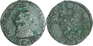 France - Dombes - François II de Montpensier - Double tournois 1585 (Trévoux) France - Dombes - François II de Montpensier - Double tournois 1585 (Trévoux)