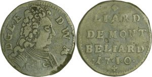 France - Franche-Comté - Léopold-Eberhard - Montbéliard - Liard 1710 France - Franche-Comté - Léopold-Eberhard - Montbéliard - Liard 1710
