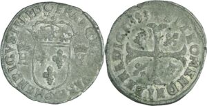 France - Henri IV (1589-1610) - Douzain - 1593 (Clermont en Auvergne)