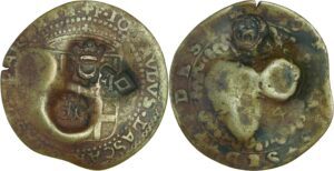 Malte - Ordre des Chevaliers de l'Hôpital de Saint-Jean de Jérusalem (Chevaliers de Malte) - Jean-Paul Lascaris Castellar (1636-1657) - 4 Tari (1643)