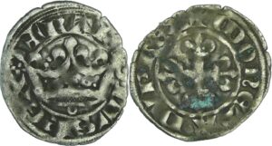 France - Charles IV (1322-1328) - Double Parisis - 3ème émission du 24 juillet 1326