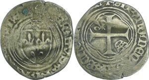 France - Charles VIII (1483-1498) - Petit blanc à la couronne - Rouen