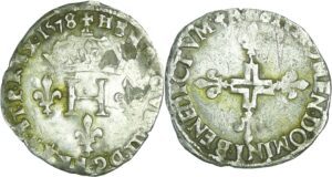 France - Henri III (1574-1589) - Sol parisis - 1578 D (Lyon)