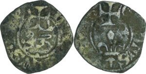 France - Henry VI de Lancastre (1422-1453) - Obole tournois - Rouen