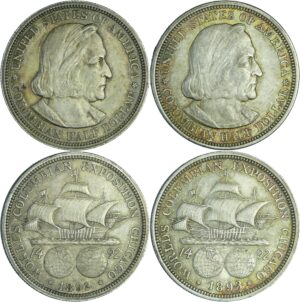 Etats-Unis - 2 monnaies Half dollar "Columbian exposition Chicago" 1832 et 1893