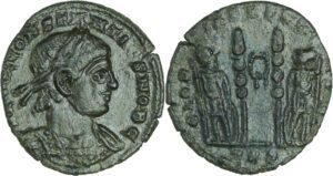 Constance II - Nummus (Trèves) - Soldats