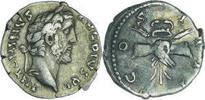 Antonin le Pieux - Denier (146, Rome) - Mains jointes