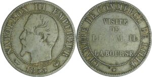 France - Napoléon III (1852-1870) - Module de la 5 centime - Viste de la bourse de Lille 1853
