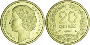 France - Cinquième république (1959- ) - Essai concours Robert de la 20 centimes 1961 essai