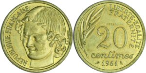 France - Cinquième république (1959- ) - Essai concours Baron de la 20 centimes 1961