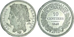 France - Deuxième république (1848-1852) - 10 centimes concours de Farochon 1848